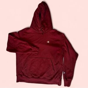Champion Red Pullover Hoodie